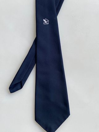 Corbata azul Terylene