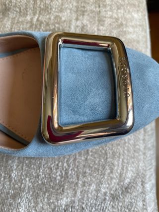 Zapatos Uterqüe hebilla azul