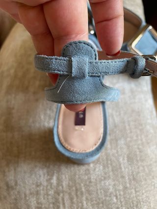 Zapatos Uterqüe hebilla azul