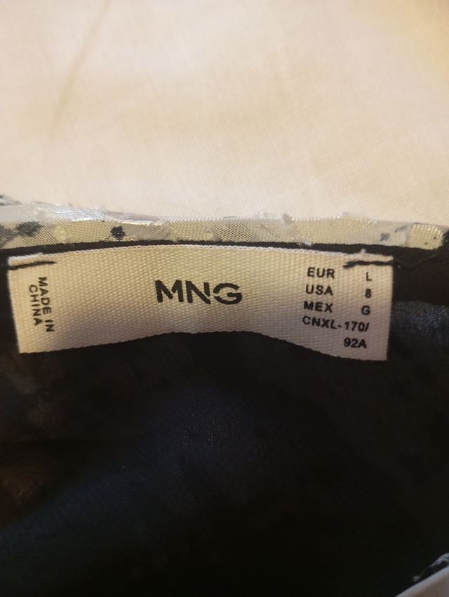 Top fiesta asimétrico negro plata