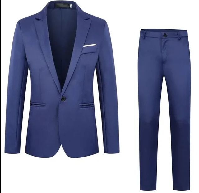 Traje azul hombre - chaqueta pantalón
