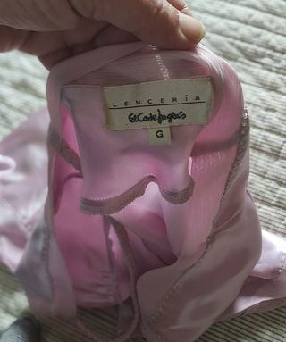camisón rosa satin