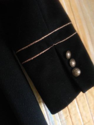 Abrigo negro CRISTAL - Talla 42