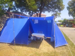 Tienda campaña canadiense azul - Camping