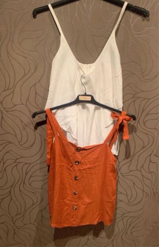 Shorts vaqueros+blusas tirantes