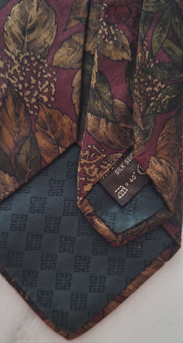 Cravatta Givenchy marrone-verde