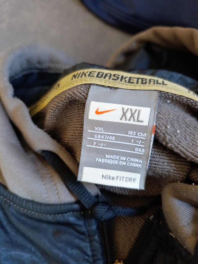 Sudadera Nike basketball b XXL - Negra marrón