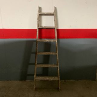 Escalera madera pintor 1,61 - estable y segura