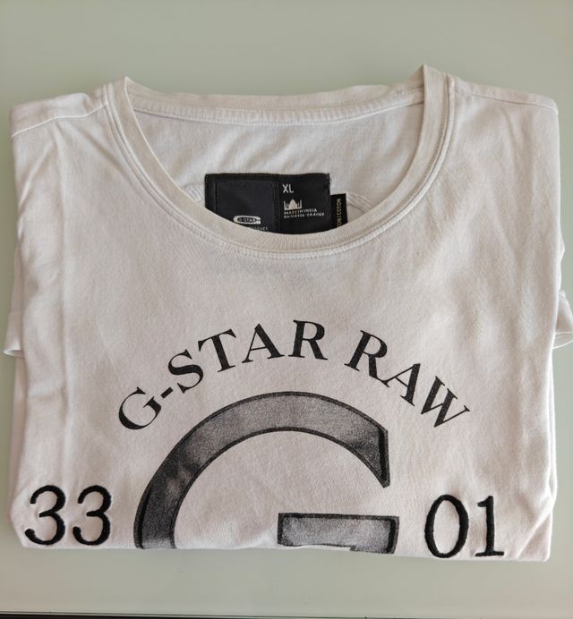 Camiseta G-Star Raw XL blanca