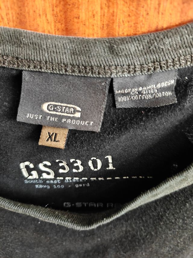 Camiseta G-Star Raw XL negra