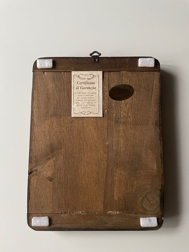 Quadro Angeli: Gesso e Legno