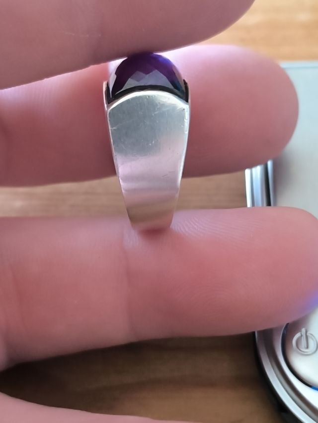 Anello ametista in argento 925