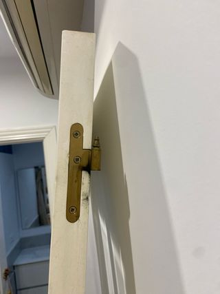 Puerta interior blanca con cristal