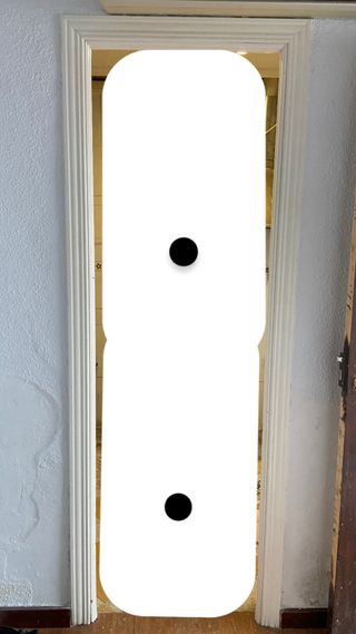 Puerta interior blanca con cristal