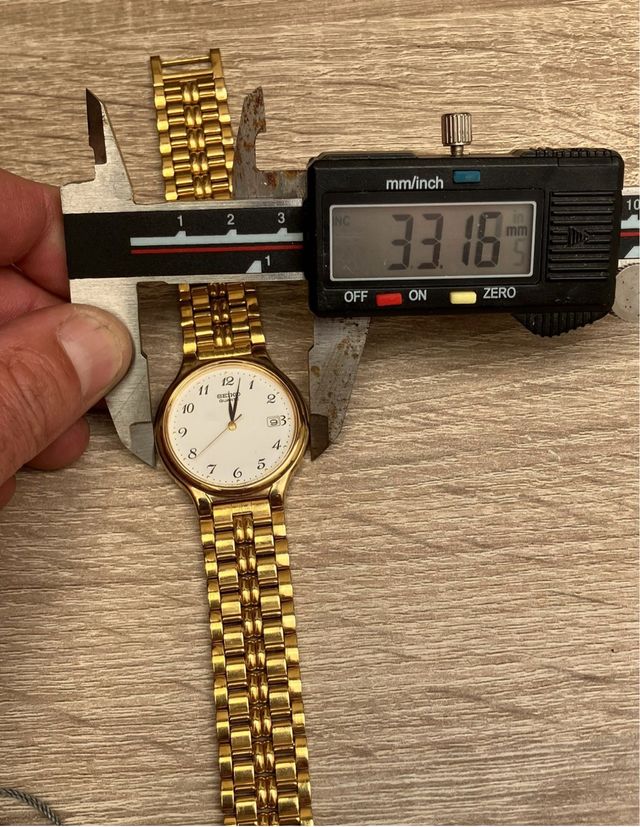 Reloj Seiko BAÑO ORO