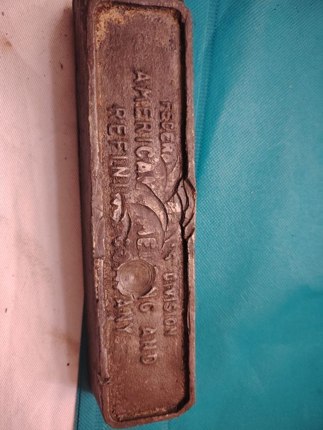 Lingote Plomo Antiguo