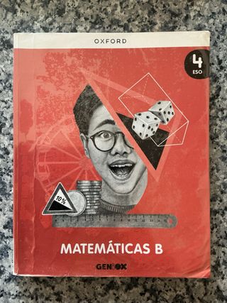 Libro de Matemáticas B 4º ESO. OXFORD, GENiOX