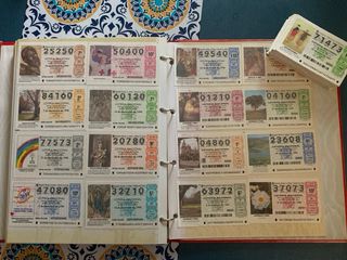 Billetes de loteria antiguos