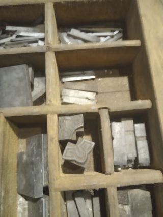 Imprenta antigua decoración lote urge venta