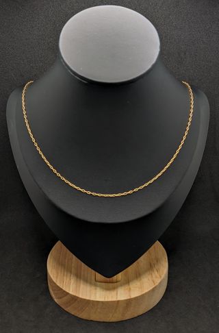 Cadena Forzada de oro de 18k, 2.58g, 55cm.