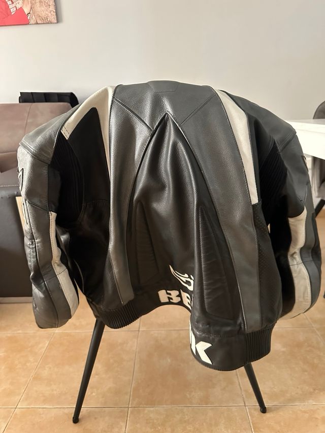 Mono Berik piel L (40-12) negro-gris