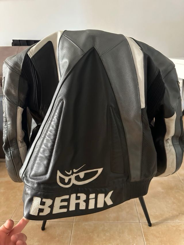 Mono Berik piel L (40-12) negro-gris