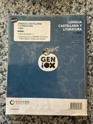Libro de Lengua y Literatura 4º ESO. OXFORD GENIOX
