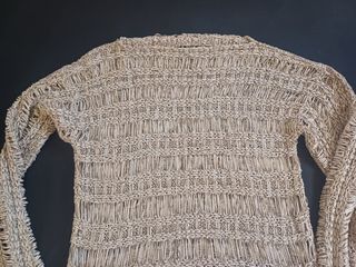 Jersey beige calado talla M