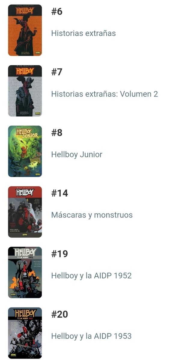 LEER! Colección cómics Hellboy