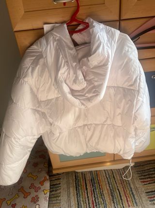 Chaqueta acolchada blanca