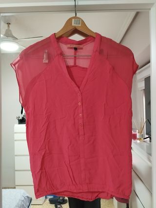 Blusa Bershka rosa - Talla S
