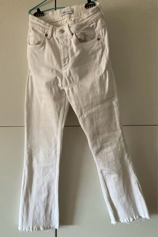 Pantalones  Zara blancos