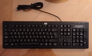 Teclado HP USB  MOD. PR 1101U, Negro