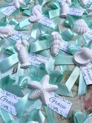 Segnaposto matrimonio mare 