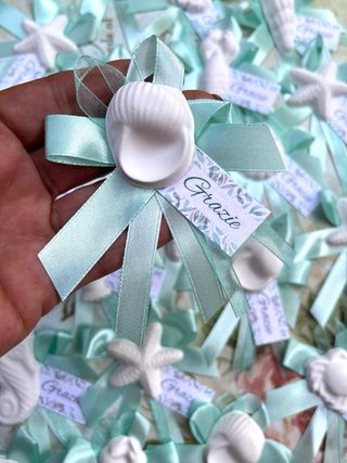 Segnaposto matrimonio mare 