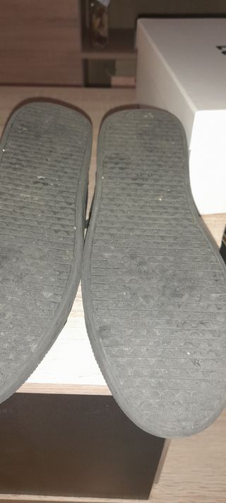 Zapatillas negras rojas mujer nº38