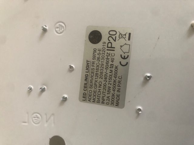 Plafón techo blanco - Lámpara techo