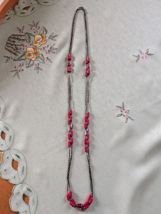 Collana vintage rossa | Pietre