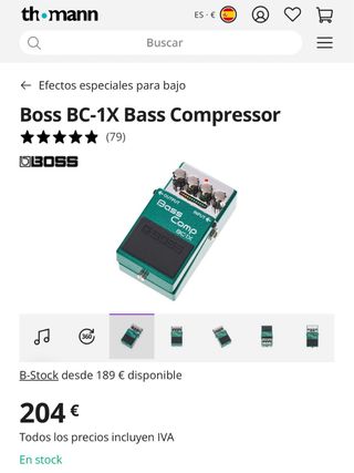 BOSS BC-1X Compresor de bajo