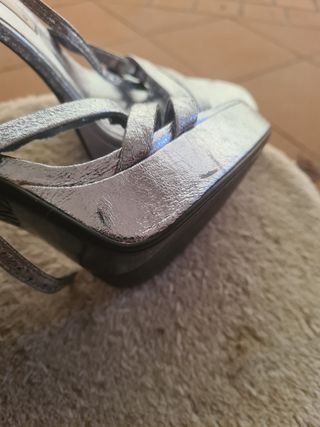 Sandali Zara argento, n.40