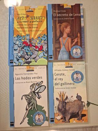 4 Libros Barco de Vapor
