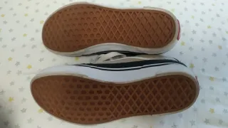 Zapatillas Vans niño - Verde y Beige