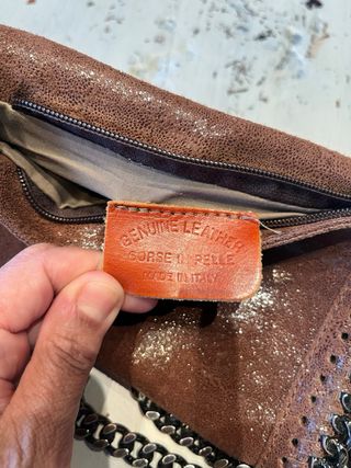 Bolso bandolera marrón piel