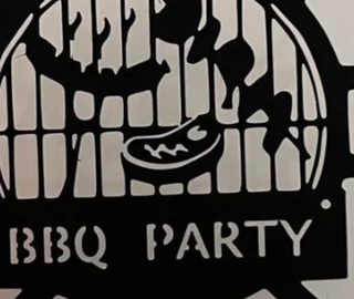 Stemma BBQ Party 3D - Grigliata in Metallo