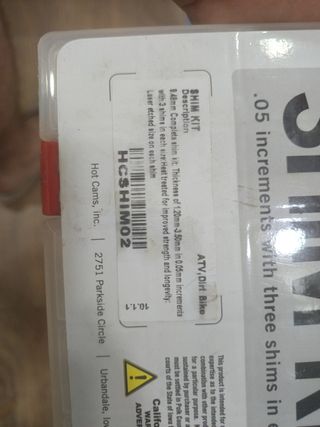 Juego de pastillas de válvulas Hotcams