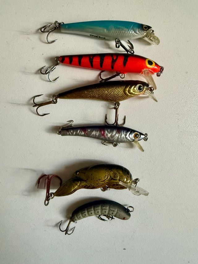 6 Señuelos Pesca - Variados black bass