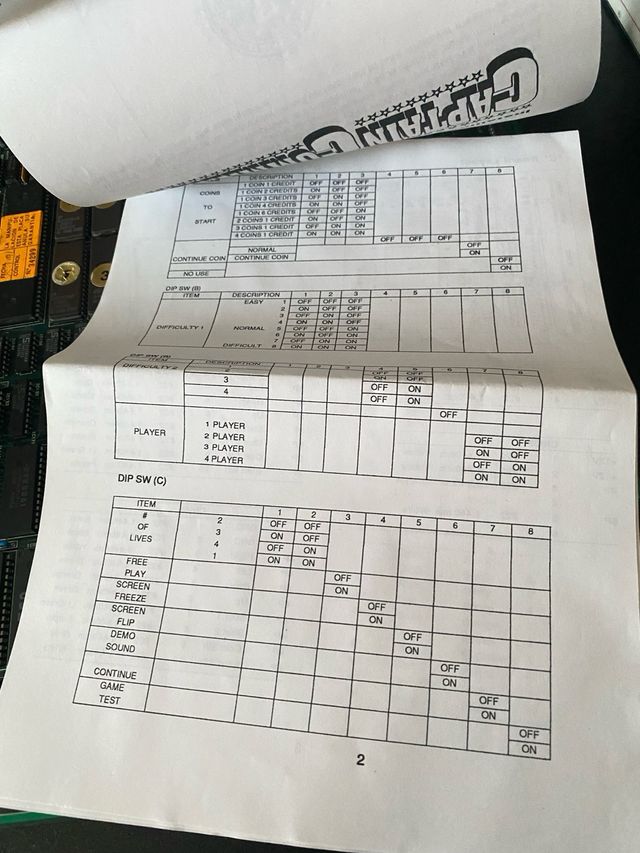 Piastra Arcade Capcom Captain Commando