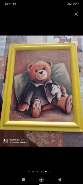 Lámpara pie 3 tulipas(se regalan 5 cuadros infanti