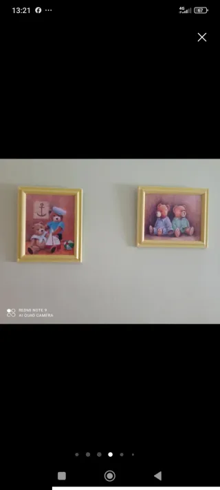 Lámpara pie 3 tulipas(se regalan 5 cuadros infanti