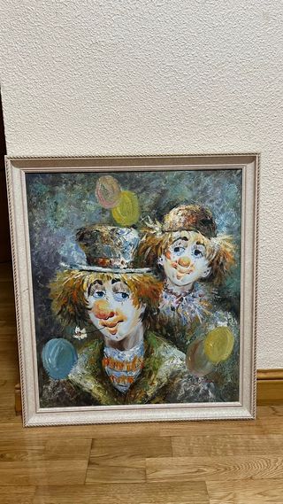 Cuadro payasos - Óleo sobre lienzo